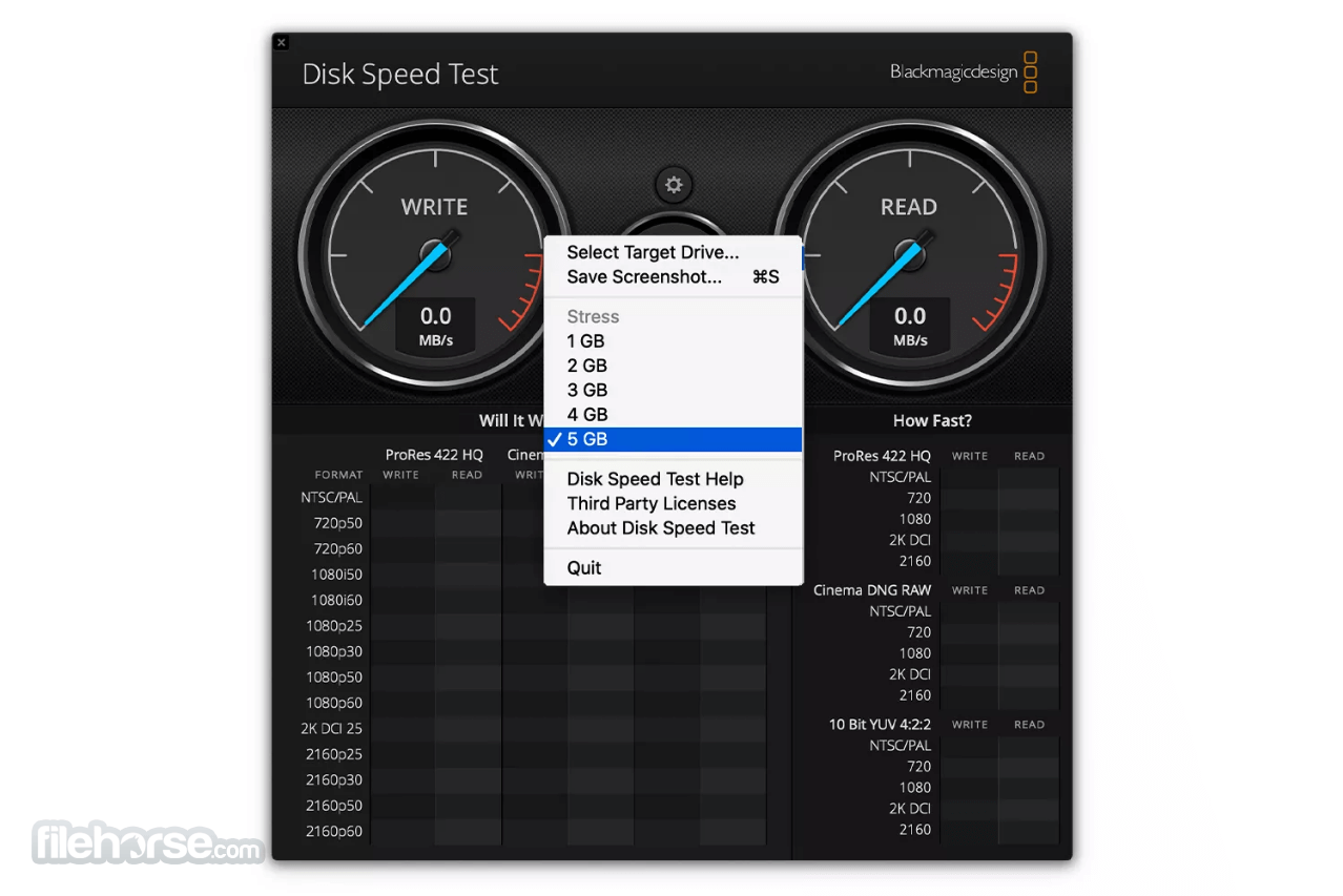 Blackmagic disk speed test mac os x download